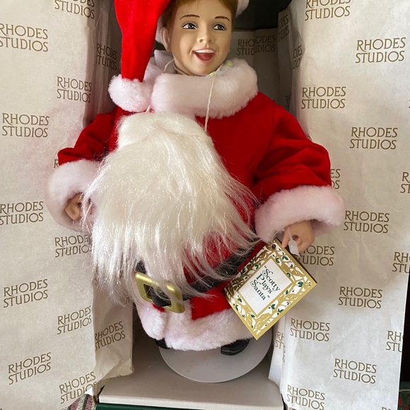 Vintage 1991 Norman Rockwell Ashton Drake Scotty Plays Santa MINT IN BOX - Picture 5 of 15